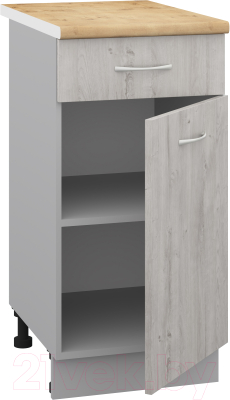 Шкаф-стол кухонный Кортекс-мебель Корнелия Лира НШ40р1ш