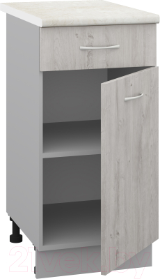 Шкаф-стол кухонный Кортекс-мебель Корнелия Лира НШ40р1ш