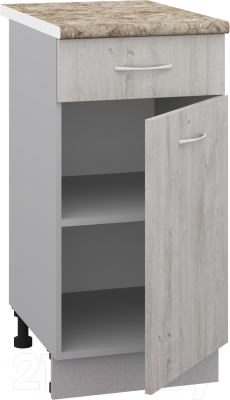 Шкаф-стол кухонный Кортекс-мебель Корнелия Лира НШ40р1ш