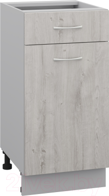 Шкаф-стол кухонный Кортекс-мебель Корнелия Лира НШ40р1ш без столешницы - фото