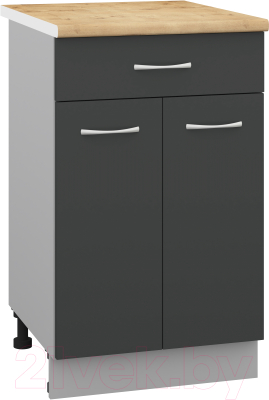 Шкаф-стол кухонный Кортекс-мебель Корнелия Лира НШ50р1ш - фото