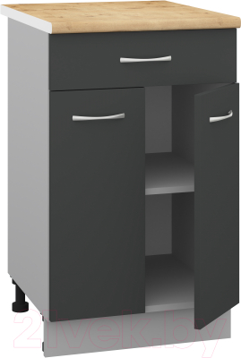 Шкаф-стол кухонный Кортекс-мебель Корнелия Лира НШ50р1ш