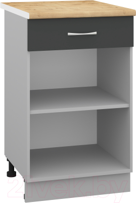 Шкаф-стол кухонный Кортекс-мебель Корнелия Лира НШ50р1ш