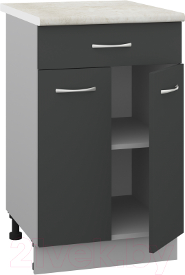 Шкаф-стол кухонный Кортекс-мебель Корнелия Лира НШ50р1ш