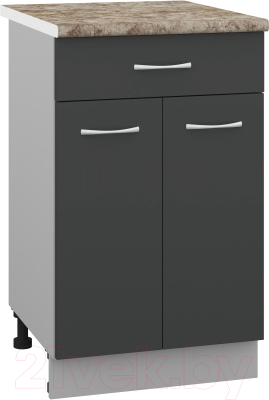 Шкаф-стол кухонный Кортекс-мебель Корнелия Лира НШ50р1ш - фото