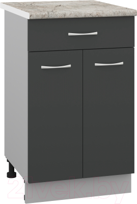 Шкаф-стол кухонный Кортекс-мебель Корнелия Лира НШ50р1ш - фото