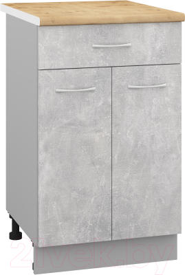 Шкаф-стол кухонный Кортекс-мебель Корнелия Лира НШ50р1ш - фото