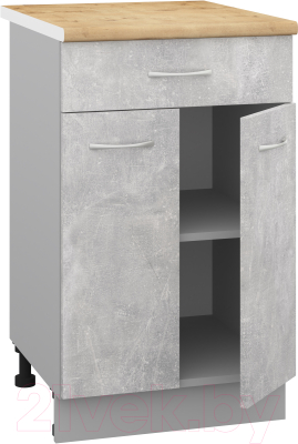 Шкаф-стол кухонный Кортекс-мебель Корнелия Лира НШ50р1ш
