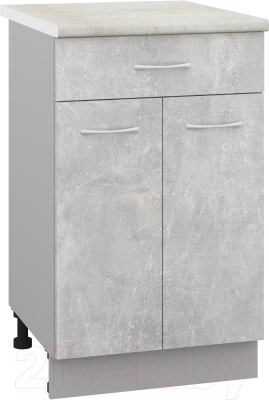 Шкаф-стол кухонный Кортекс-мебель Корнелия Лира НШ50р1ш - фото