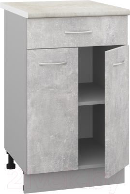 Шкаф-стол кухонный Кортекс-мебель Корнелия Лира НШ50р1ш