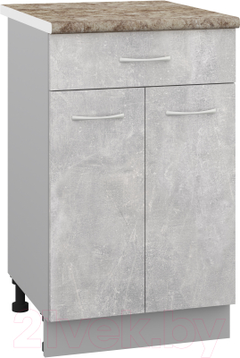 Шкаф-стол кухонный Кортекс-мебель Корнелия Лира НШ50р1ш - фото