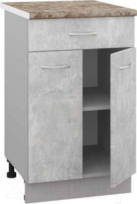 Шкаф-стол кухонный Кортекс-мебель Корнелия Лира НШ50р1ш