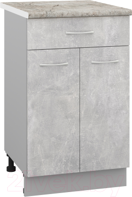 Шкаф-стол кухонный Кортекс-мебель Корнелия Лира НШ50р1ш - фото