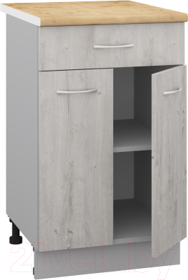 Шкаф-стол кухонный Кортекс-мебель Корнелия Лира НШ50р1ш