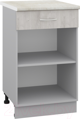 Шкаф-стол кухонный Кортекс-мебель Корнелия Лира НШ50р1ш