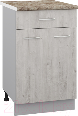 Шкаф-стол кухонный Кортекс-мебель Корнелия Лира НШ50р1ш - фото