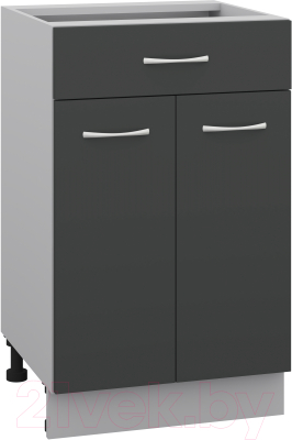 Шкаф-стол кухонный Кортекс-мебель Корнелия Лира НШ50р1ш без столешницы - фото