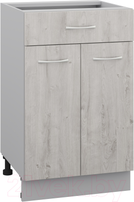 Шкаф-стол кухонный Кортекс-мебель Корнелия Лира НШ50р1ш без столешницы - фото