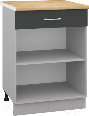 Шкаф-стол кухонный Кортекс-мебель Корнелия Лира НШ60р1ш