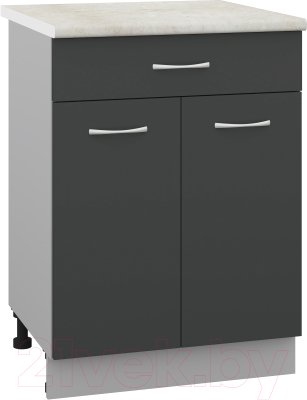 Шкаф-стол кухонный Кортекс-мебель Корнелия Лира НШ60р1ш - фото