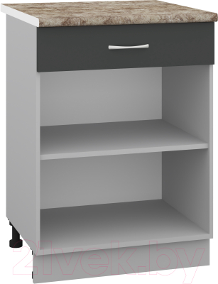 Шкаф-стол кухонный Кортекс-мебель Корнелия Лира НШ60р1ш