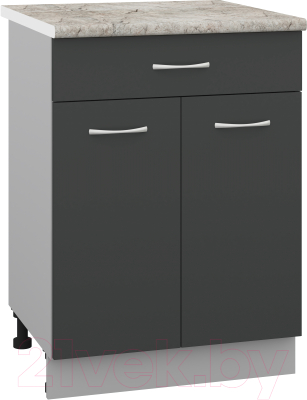 Шкаф-стол кухонный Кортекс-мебель Корнелия Лира НШ60р1ш - фото
