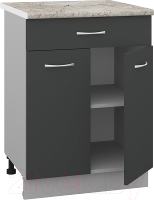Шкаф-стол кухонный Кортекс-мебель Корнелия Лира НШ60р1ш