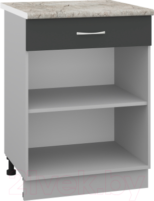 Шкаф-стол кухонный Кортекс-мебель Корнелия Лира НШ60р1ш