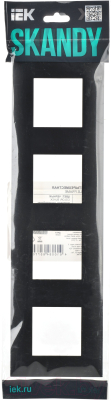 Рамка для выключателей и розеток IEK Skandy SK-M42-K02