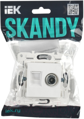 Розетка IEK Skandy SK-AK20-1-K01