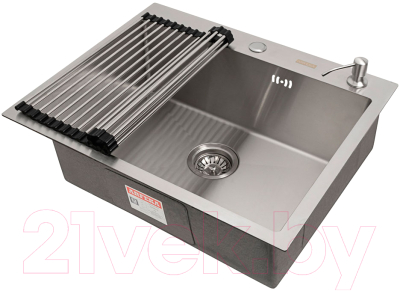 Мойка кухонная Arfeka Eco AR 60x50 + RM AR + DS AR - фото