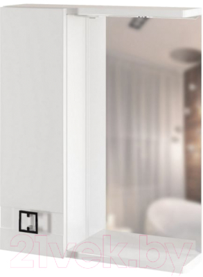 Шкаф с зеркалом для ванной Mixline Квадро 55 L 551700 - фото