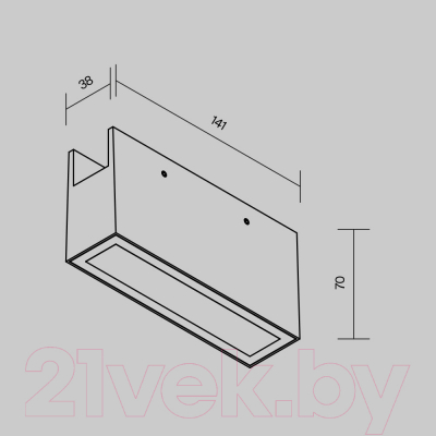 Светильник уличный Maytoni Points O-TR01-2-S-10WB3K