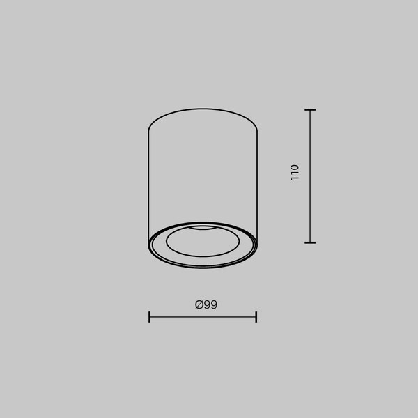 Светильник Maytoni Ceiling C094-GU10-B
