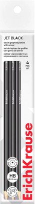 Набор простых карандашей Erich Krause Jet Black / 60714 - фото