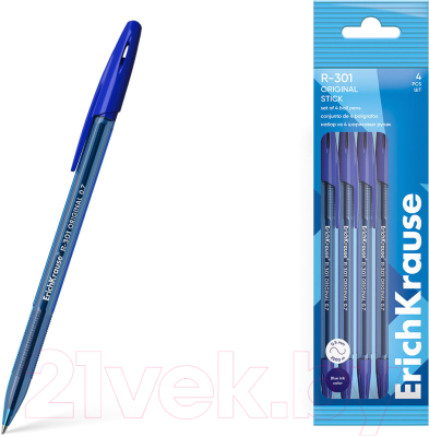 Набор шариковых ручек Erich Krause R-301 / 61000