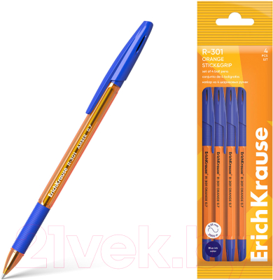 Набор шариковых ручек Erich Krause R-301 / 60995