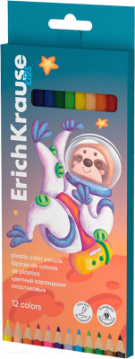 Набор цветных карандашей Erich Krause Kids Space Animals / 61782 - фото