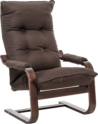 Кресло мягкое Импэкс Leset Оливер (орех текстура/Malmo 28) - фото