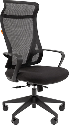 Кресло офисное Chairman CH577 (черный пластик/черный) - фото