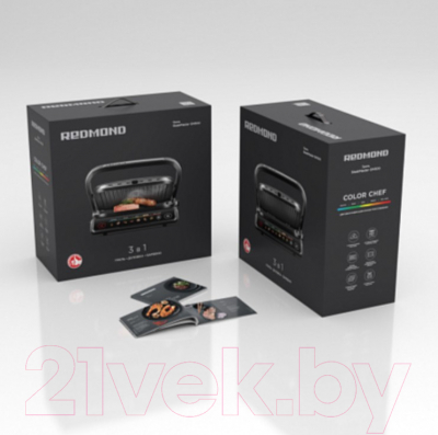 Электрогриль Redmond SteakMaster GM300 (серый/металл)