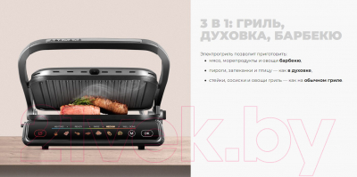 Электрогриль Redmond SteakMaster GM300 (серый/металл)