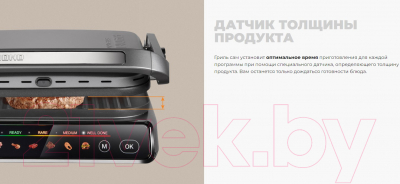 Электрогриль Redmond SteakMaster GM300 (серый/металл)