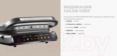 Электрогриль Redmond SteakMaster GM300 (серый/металл)