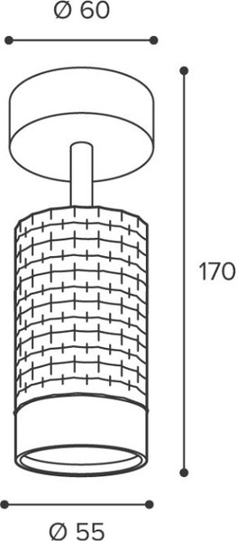 Спот Wolta WSL-GU10/S10BG