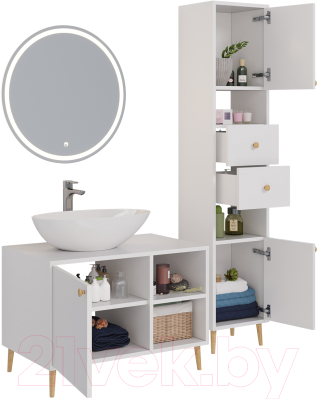 Тумба под умывальник Dreja Luno 80 / 99.2002