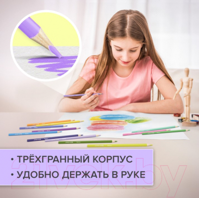 Набор цветных карандашей Brauberg 181850