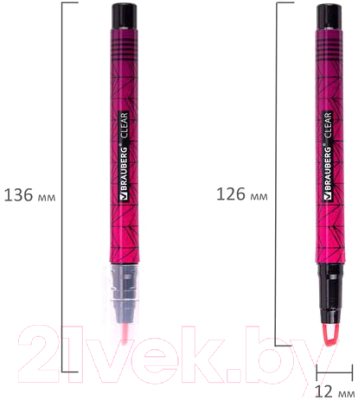 Набор маркеров Brauberg С прозрачным наконечником / 152426