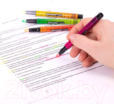 Набор маркеров Brauberg С прозрачным наконечником / 152426