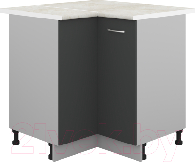 Шкаф-стол кухонный Кортекс-мебель Корнелия Лира НШУ угловой - фото